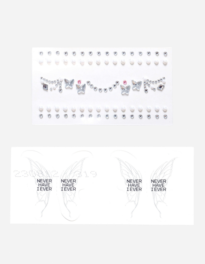 NEVER HAVE I EVER Whimsical Wings Face Adornments image number 1