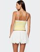 EDIKTED Linnea Layered Contrast Lacey Bra Top image number 5