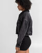 HIGHWAY Womens Sherpa Lined Jean Jacket image number 2