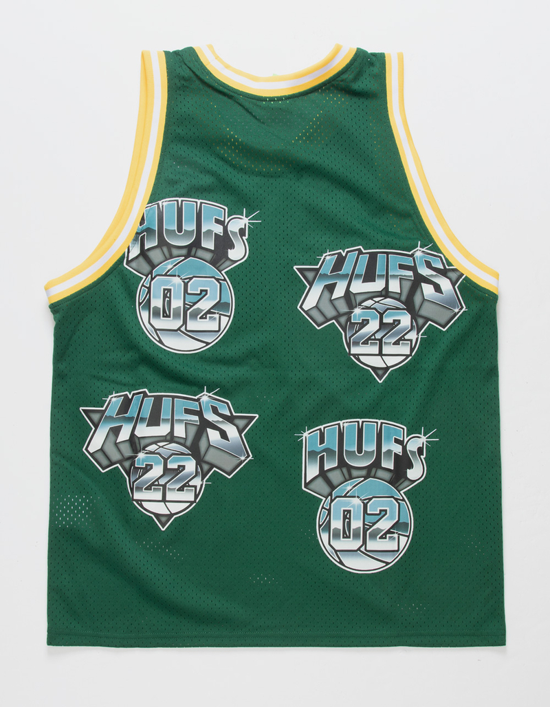 HUF Mens Basketball Jersey GREEN Tillys