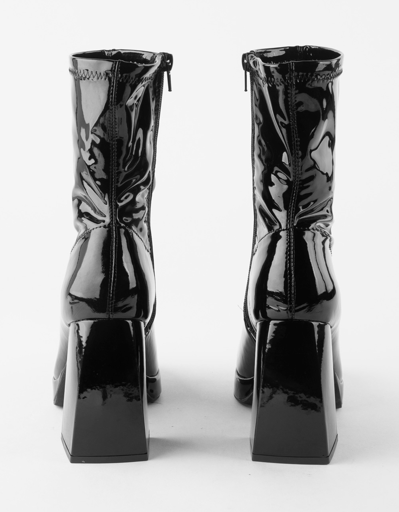 BAMBOO Gradient Womens Platform Stretch Boots image number 3