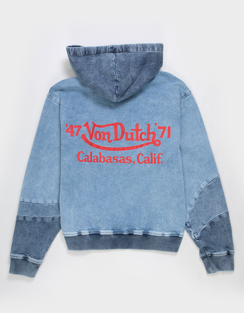 VON DUTCH Swirl Mens Quarter Zip Hoodie image number 0