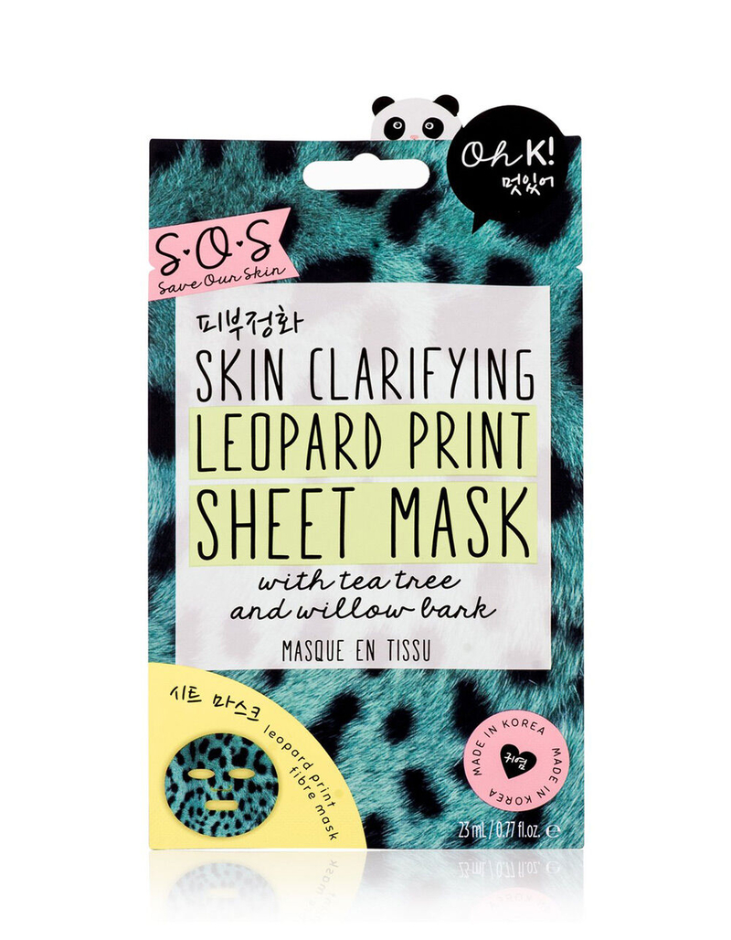 OH K! SOS Skin Clarifying Leopard Print Sheet Mask image number 0