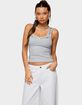 EDIKTED Studded Built In Bra Tank Top image number 1