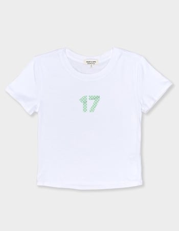 17 Polka Dot Fill Womens Baby Tee Alternative Image