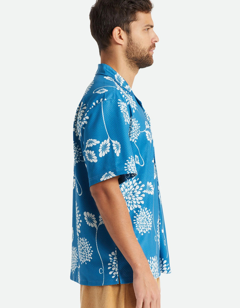 BRIXTON Bunker Mesh Mens Button Up Shirt image number 2