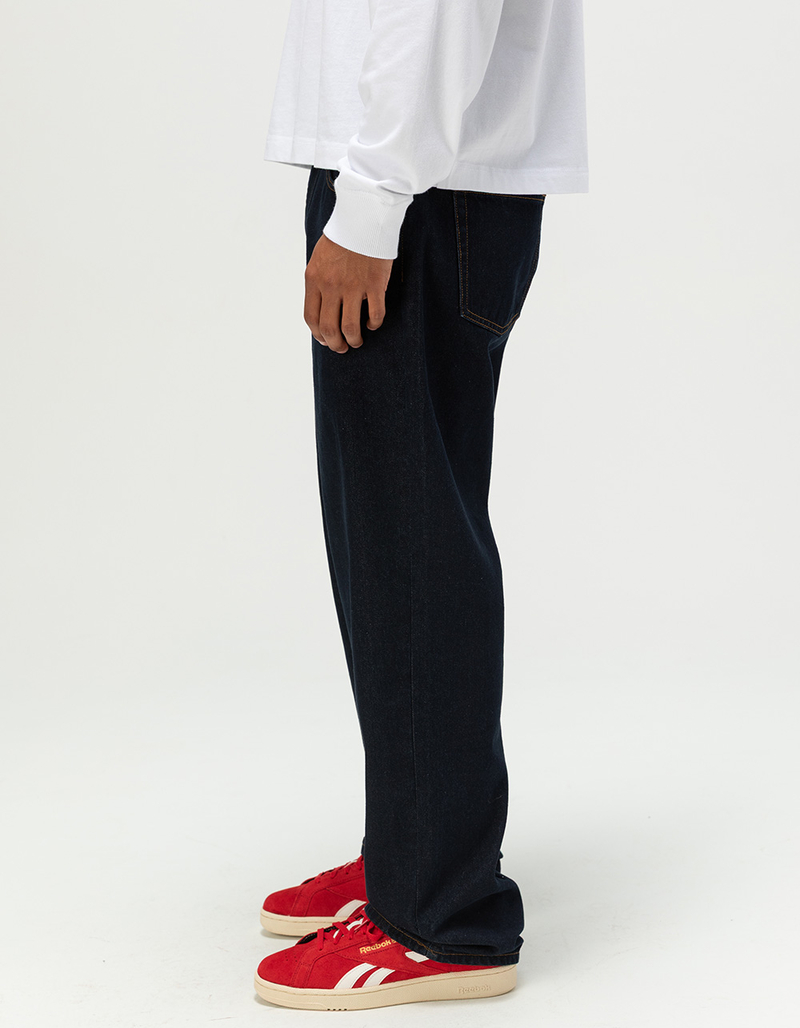 RSQ Mens Loose Dark Rinse Jeans image number 3