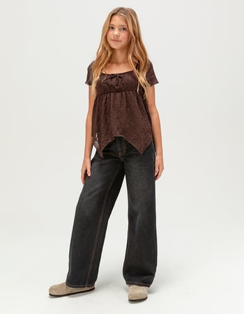 RSQ Girls Low Rise Wide Leg Jeans Primary Image