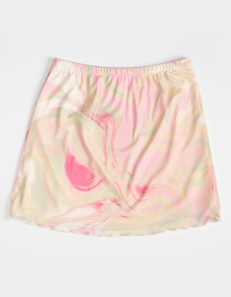 FULL TILT Mesh Marble Swirl Girls Skirt image number 1