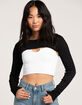 FULL TILT Womens Texture Shrug image number 2