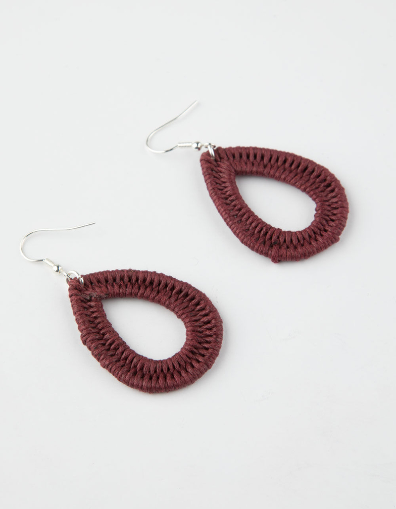 FULL TILT Braided Tear Drop Earrings image number 0