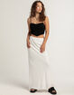 COTTON CANDY LA Womens Linen Maxi Skirt image number 1