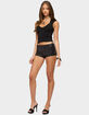 EDIKTED Reece Studded Micro Shorts image number 4