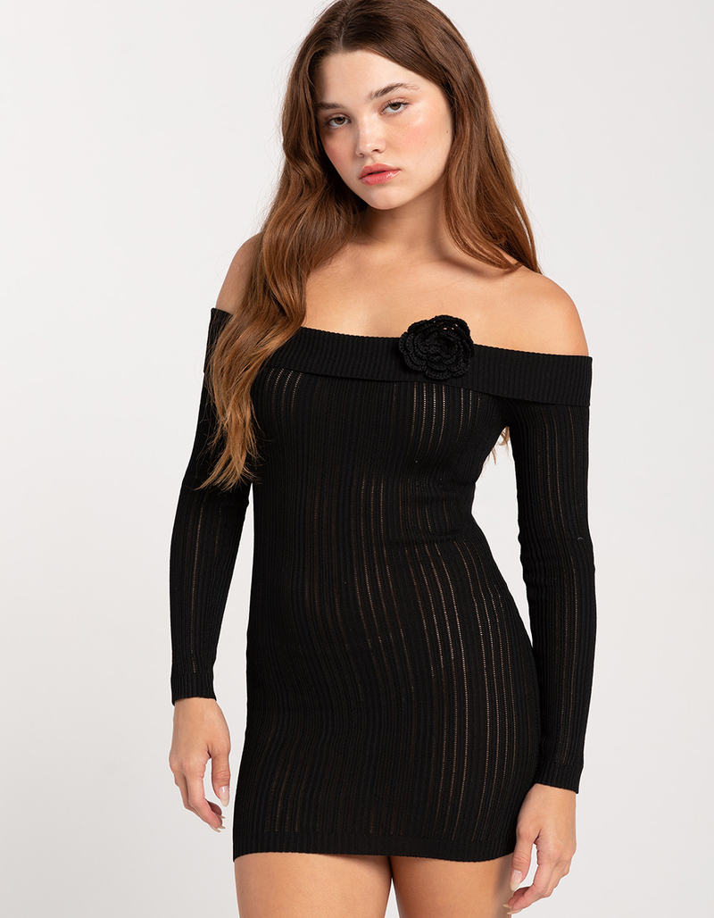 MOTEL Off The Shoulder Mirabell Womens Dress image number 0
