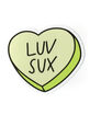 STICKIE BANDITS Luv Sux Sticker image number 1