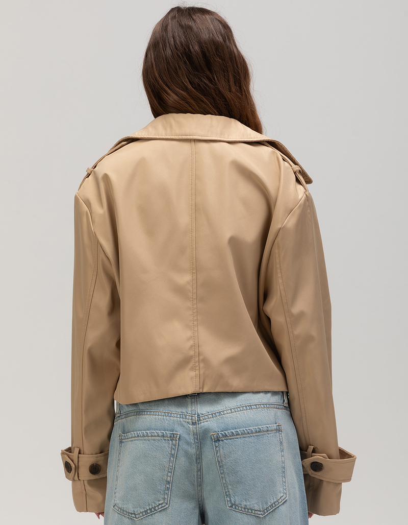 RSQ Womens Crop Trench Coat image number 3