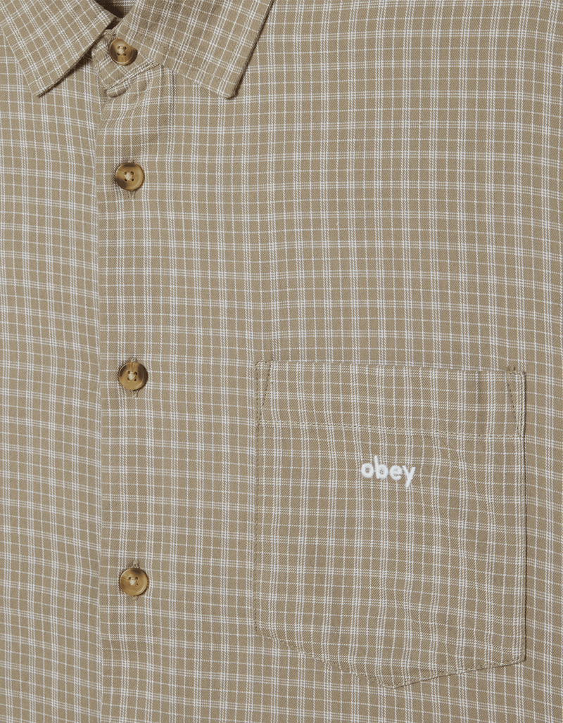 OBEY Bigwig Ian Mens Button Up Shirt image number 1