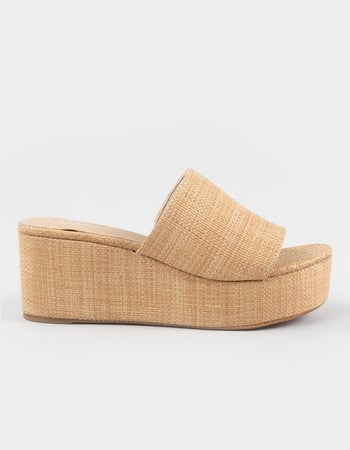 BAMBOO Beyond Womens Wedge Sandals Primary Image