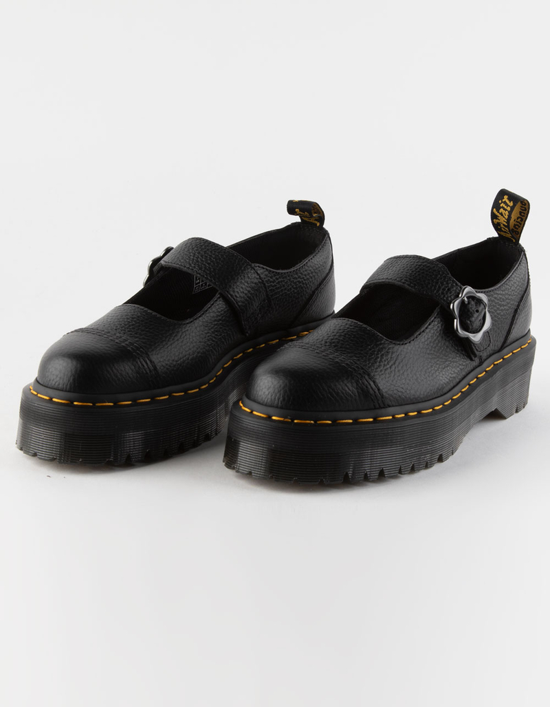 DR. MARTENS Addina Flower Buckle Womens Platform Shoes image number 0