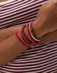 FULL TILT 6 Pack Beaded/Heart/Locket/Key Chain Bracelet image number 5