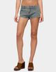 EDIKTED Jagger Low Rise Denim Shorts image number 1