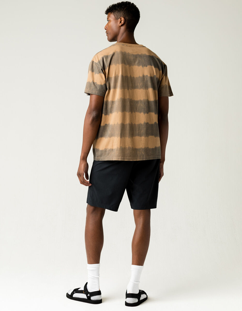 RSQ Mid Length Mens Charcoal Hybrid Shorts image number 3