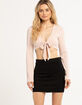 WEST OF MELROSE Micro Mini Womens Skirt image number 1