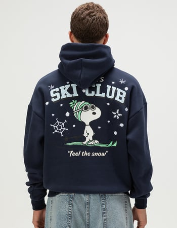 RSQ x Peanuts Snoopy Ski Club Mens Hoodie Primary Image