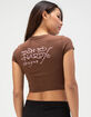 ED HARDY Tiger Cloud Womens Baby Tee image number 2