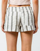 ROXY Oceanside Marshmallow Carpenter Stripe Womens Beach Shorts image number 3