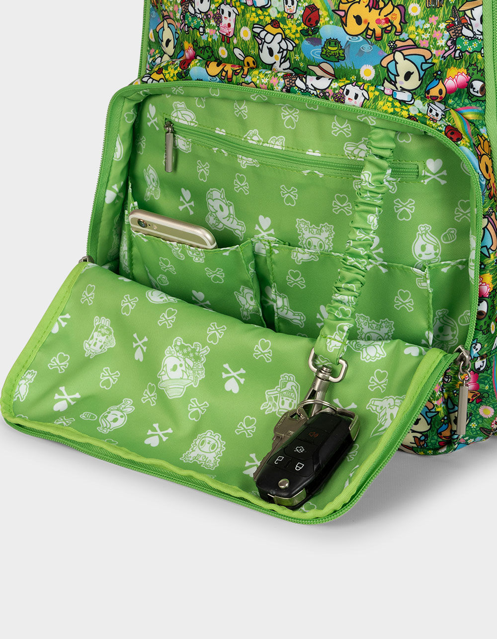 JUJUBE x tokidoki Meadow Blooms Zealous Backpack - LT GREEN - ONE JUJUBE x tokidoki Meadow Blooms Zealous Backpack - LT GREEN - ONE