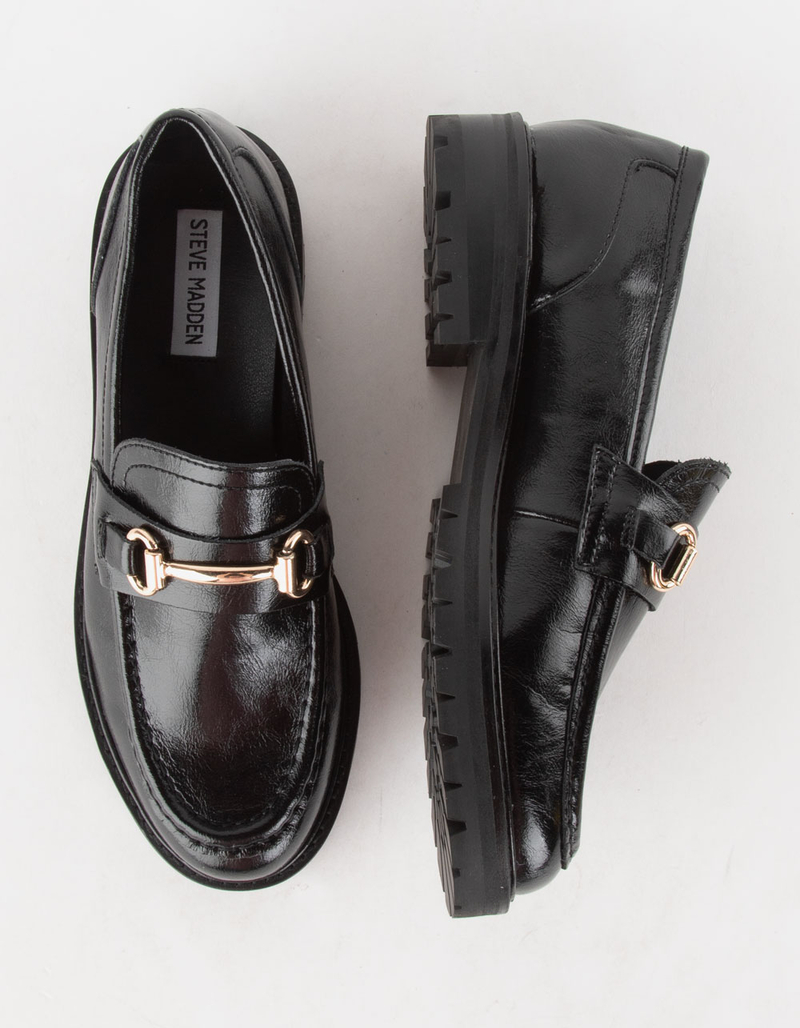 STEVE MADDEN Mistor Leather Womens Loafers image number 4