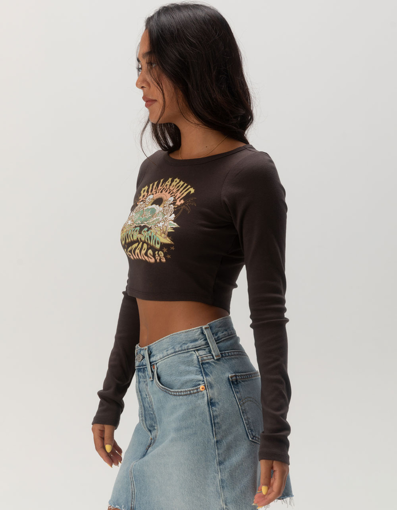 BILLABONG Stars In Your Eyes Womens Long Sleeve Crop Tee image number 2
