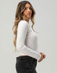 DISNEY Stitch Womens Long Sleeve Baby Tee image number 3