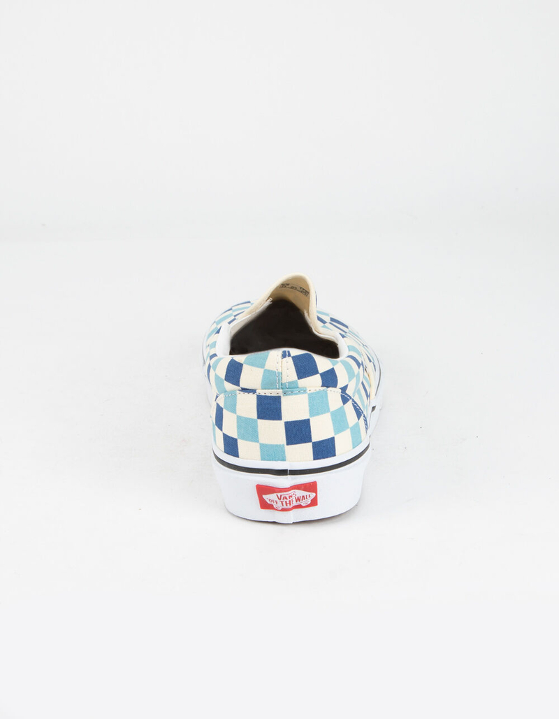 VANS Checkerboard Classic Slip-On Blue Topaz Shoes image number 4