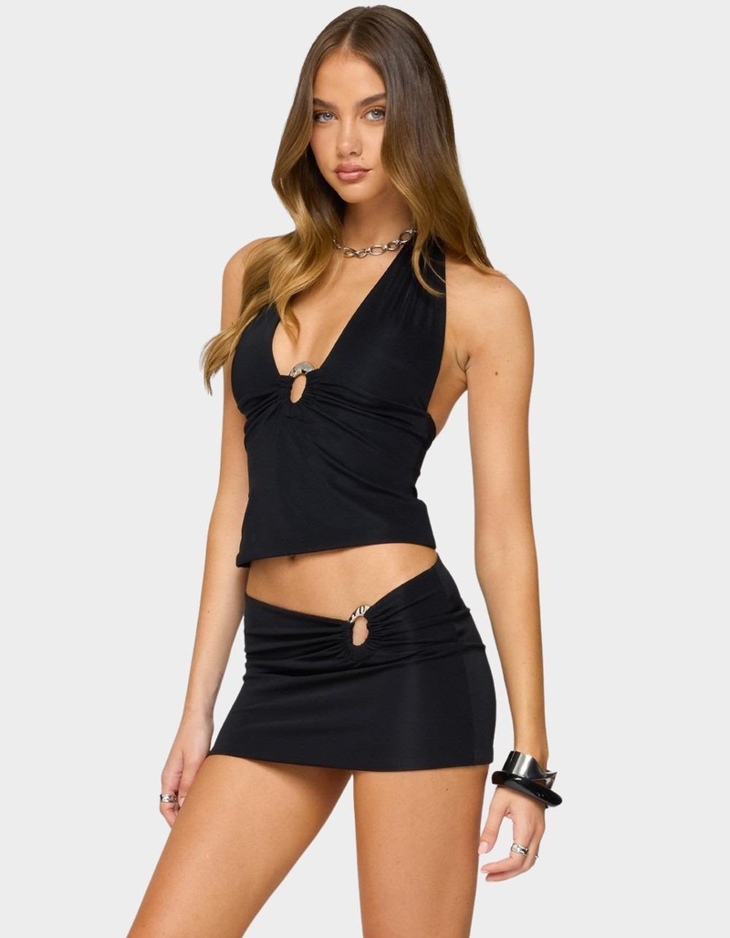EDIKTED Billey Metal Ring Halter Top image number 4