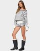 EDIKTED Saphi Striped Oversized Knit Sweater image number 4