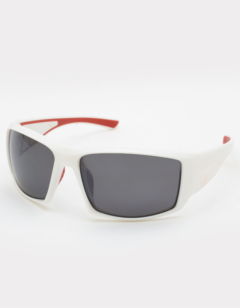 Plastic White Square Sunglasses image number 0