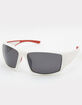 Plastic White Square Sunglasses image number 1