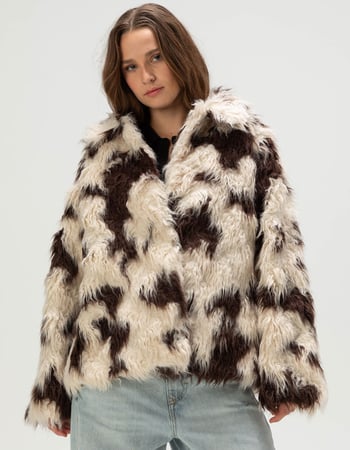BDG Urban Outfitters Wilson Womens Faux Fur Jacket BDG Urban Outfitters Wilson Womens Faux Fur Jacket Primary Image