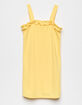 CHLOE & KATIE Knit Ruffle Girls Yellow Dress image number 1