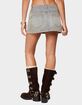 EDIKTED Wrap Mud Wash Denim Mini Skort image number 3