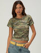 RSQ Womens New York Camo Baby Tee image number 1