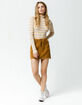 INDIGO REIN Half Button Front Corduroy Mini Skirt image number 1