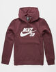 NIKE SB Icon Burgundy Mens Hoodie image number 1
