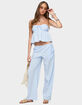 EDIKTED Cersei Striped Low Rise Pants image number 5