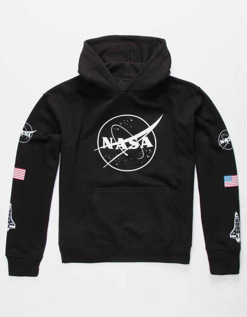 NEON RIOT Nasa Symbol Black Boys Hoodie - BLACK - 342137100