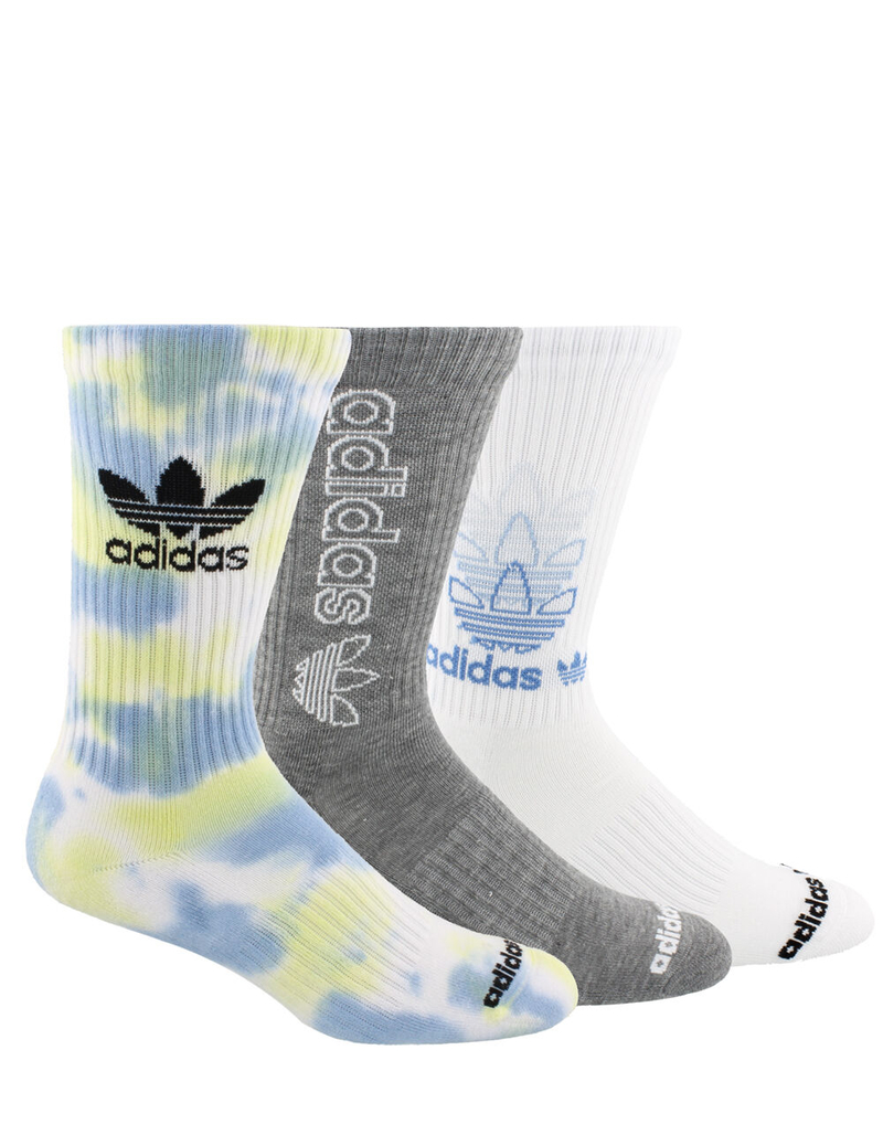 ADIDAS 3 Pack Originals Colorwash Mens Crew Socks image number 1