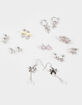 FULL TILT 9 Pack Bow/Heart Hoop Earrings image number 1