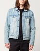ELWOOD Truck Stop Mens Ripped Denim Jacket image number 2